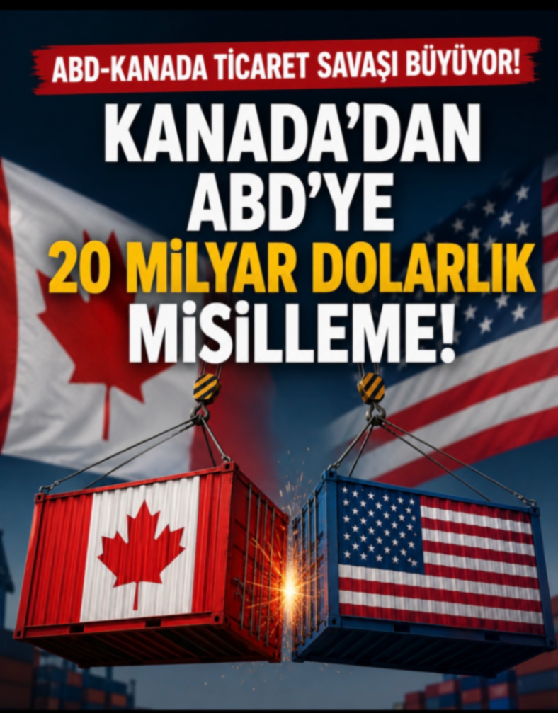ABD-KANADA TİCARET SAVAŞI BÜYÜYOR!