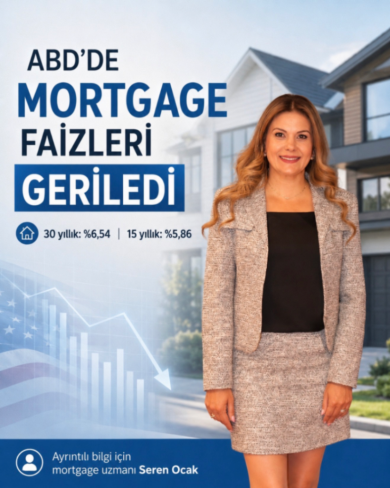ABD'DE MORTGAGE FAİZLERİ GERİLEDİ