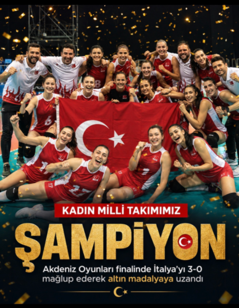 KADIN MİLLİ TAKIMIMIZ ŞAMPIYON