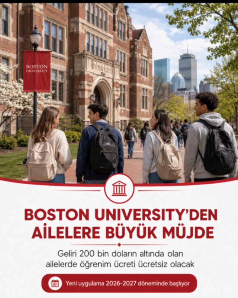 BOSTON UNIVERSITY'DEN AİLELERE BÜYÜK MÜJDE