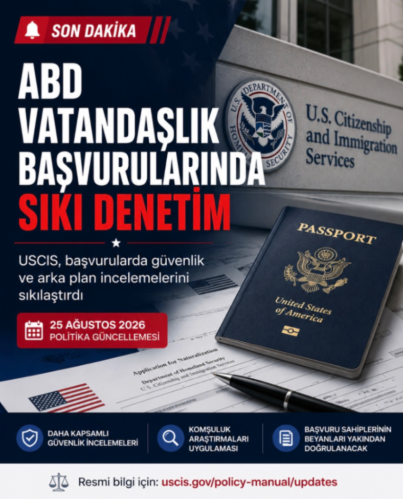 ABD VATANDAŞLIK NOH BAŞVURULARINDA SECURIT SIKI DENETİM
