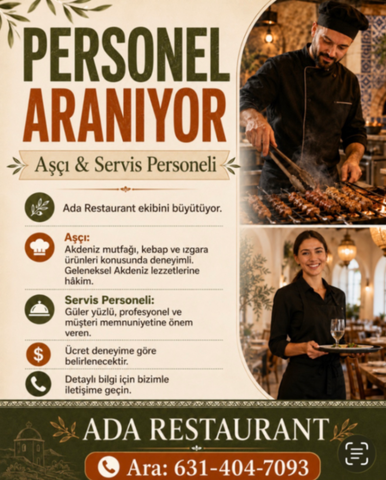 ADA RESTAURANT EKİBİNİ BÜYÜTÜYOR!