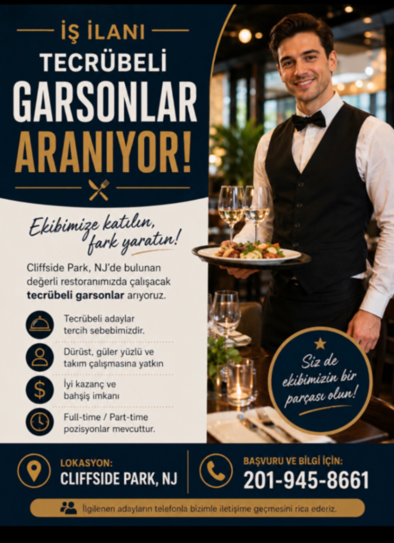 Garsonlar Aranıyor